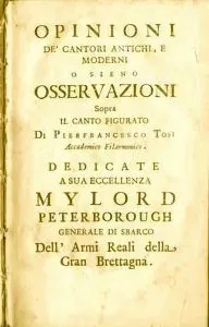 opinioni di cantori antichi