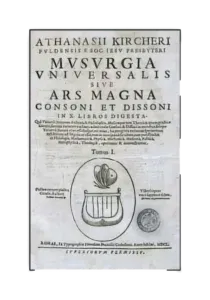 Musurgia Universalis- il capolavoro musicologico di Kircher