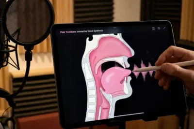 Simulatore vocale con anatomia della gola